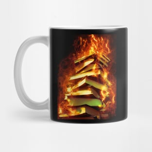 Book burning Mug